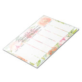 Farbgeblasenes Muster Wochenplaner Notizblock (angewinkelt)