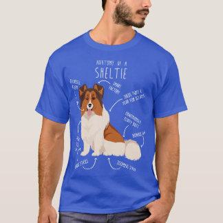 Farbgeblendeter weißer Sheltie Shetland Sheepdog A T-Shirt
