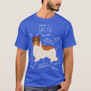 Farbgeblendeter weißer Sheltie Shetland Sheepdog A T-Shirt