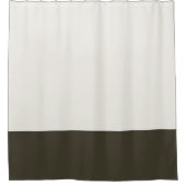 Farbgeblockter Duschvorhang natürlich und dunkelgr (Vorderseite)