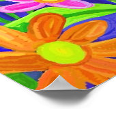 Farbgeblümter Poster (Ecke)