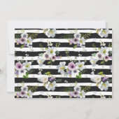 Farbgeblümtes Muster - Save the Date (Rückseite)