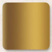 Farbgebürstetes Gold Getränkeuntersetzer (Vorderseite)