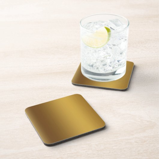 Farbgebürstetes Gold Getränkeuntersetzer (Rechte Seite)