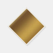 Farbgebürstetes Gold Serviette (Ecke)