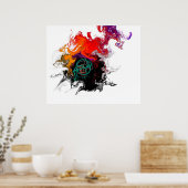 Farbgeburt Poster (Küche)