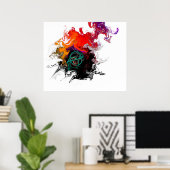 Farbgeburt Poster (Heimbüro)