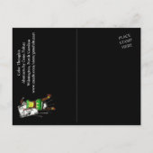 Farbgedanken - Abstrakt durch Gene Foltuz Mini Pri Postkarte (Rückseite)