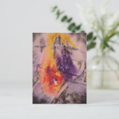 Farbgedanken - Abstrakt durch Gene Foltuz Mini Pri Postkarte (Stehend Vorderseite)