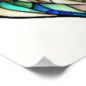 Farbgefestigtes Glas Lion 5:4 Poster (Ecke)