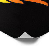 Farbgefestigtes Glas-Stil Lion 2:3 Poster (Ecke)