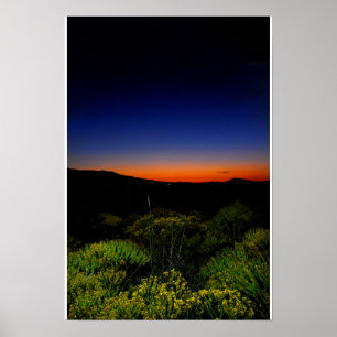 Farbgefüllter Sonnenuntergang Poster