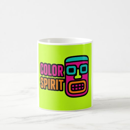Farbgeist - Neon-Stammes-Tasse Kaffeetasse (Mittel)