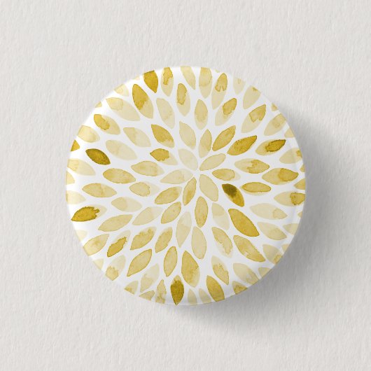 Farbgelbe Pinselstriche Button (Vorderseite)