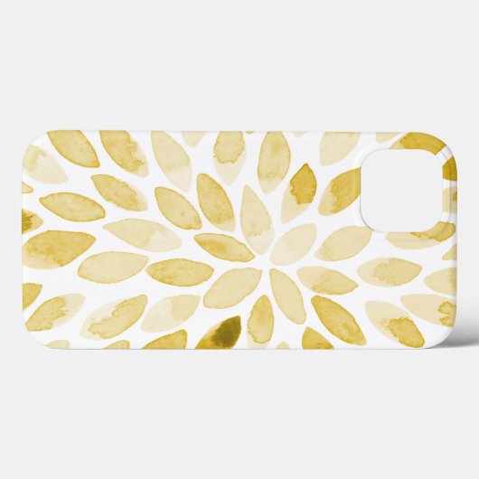 Farbgelbe Pinselstriche Case-Mate iPhone Hülle (Rückseite (Horizontal))