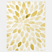 Farbgelbe Pinselstriche Fleecedecke (Vorderseite)