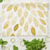 Farbgelbe Pinselstriche Geschirrtuch (Gefaltet)