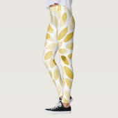 Farbgelbe Pinselstriche Leggings (Links)