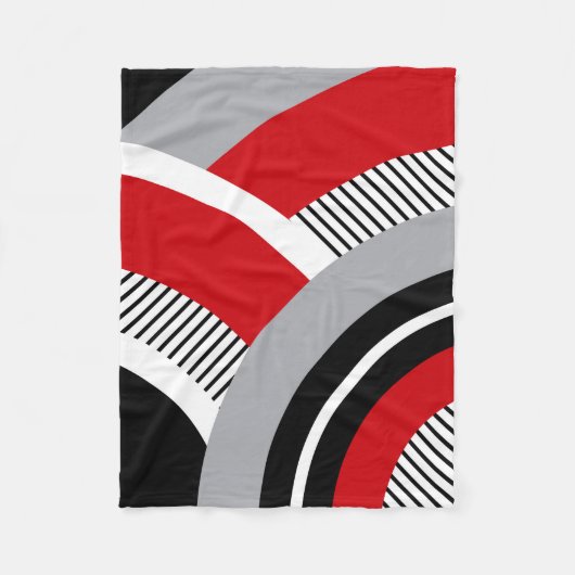Farbgeometrie Fleecedecke (Vorderseite)