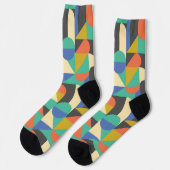 Farbgeometrie, modernes Design Socken (Linkes Detail)