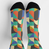 Farbgeometrie, modernes Design Socken (Oben)