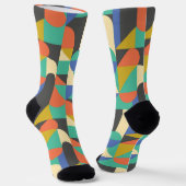 Farbgeometrie, modernes Design Socken (Gewinkelt)