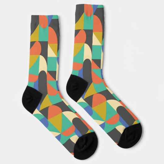 Farbgeometrie, modernes Design Socken (Rechts)