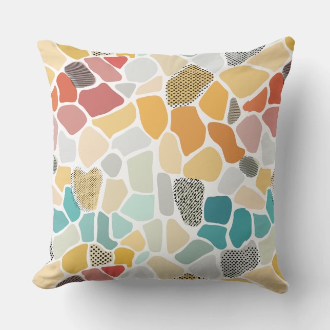 Farbgeometrisch Kissen (Vorderseite)