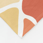 Farbgeometrisch mit Monogramm Fleecedecke (Ecke)