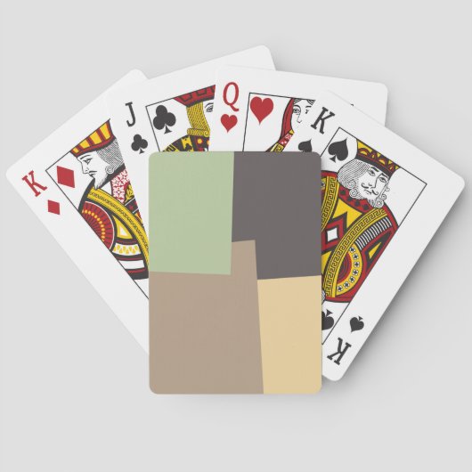 Farbgeometrisches Muster #10 Spielkarten (Rückseite)