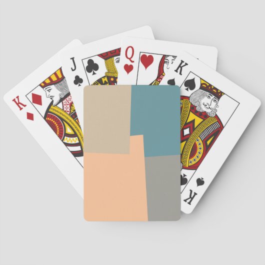 Farbgeometrisches Muster Spielkarten (Rückseite)