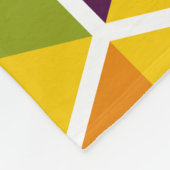 Farbgeometrisches Wabenmuster 01 Fleecedecke (Ecke)