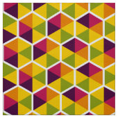 Farbgeometrisches Wabenmuster 01 Stoff (Muster)