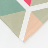 Farbgeometrisches Wabenmuster 04 Fleecedecke (Ecke)