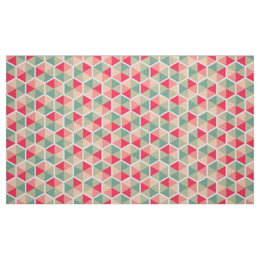 Farbgeometrisches Wabenmuster 04 Stoff (Fat Quarter (45,7 x 55,9 cm))