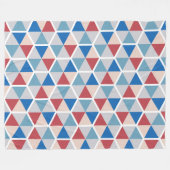 Farbgeometrisches Wabenmuster 05 Fleecedecke (Vorderseite (Horizontal))