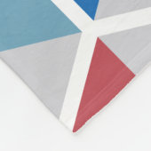 Farbgeometrisches Wabenmuster 05 Fleecedecke (Ecke)
