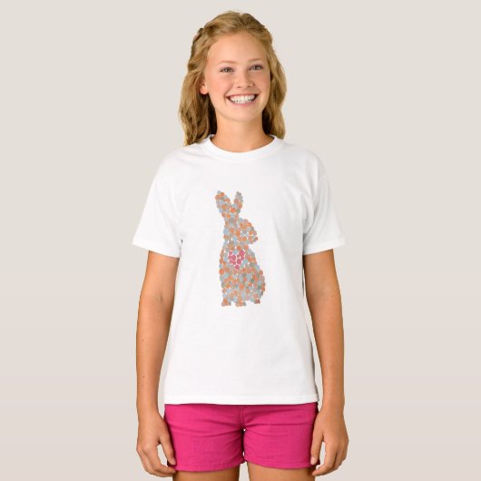 Farbgepunkteter Kaninchen-T - Shirt (Vorne ganz)
