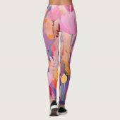 Farbgestaltung der Blume Leggings (Rückseite)