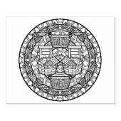 Farbgestaltung der Bücherdesign-Wäsche Gummistempel (Prägung)