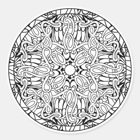 Farbgestaltung für Ihr eigenes Farbbuch Runder Aufkleber (Vorderseite)