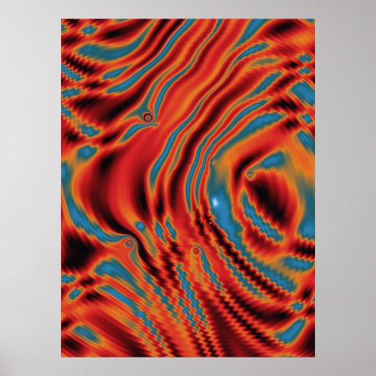 Farbgestaltung Quantenphysik Poster (Vorne)