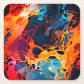 Farbgestaltung Rechteckiger Pappuntersetzer (Vorderseite)