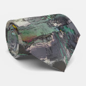 Farbgestein, minzgrün bis grau dominieren krawatte (Gerollt)