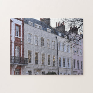 Farbgestrichene Häuser in London, England Puzzle
