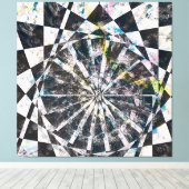 Farbgezierte Leinwand drucksvoll (Insitu (Holzboden))