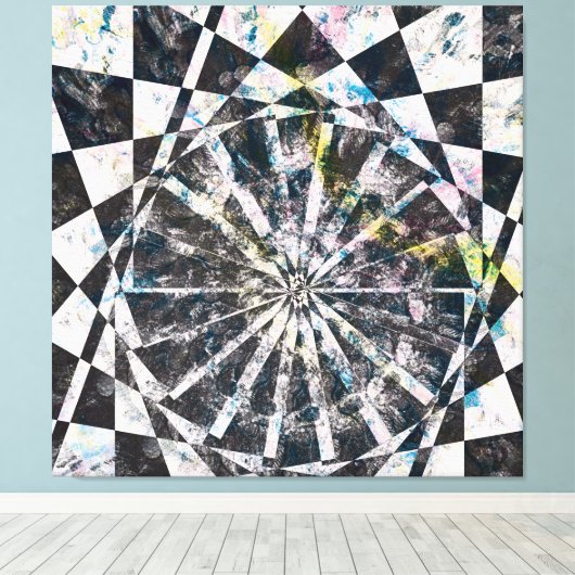 Farbgezierte Leinwand drucksvoll (Insitu (Holzboden))