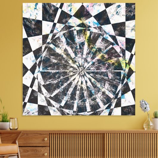 Farbgezierte Leinwand drucksvoll (Insitu (Wohnzimmer))