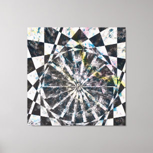 Farbgezierte Leinwand drucksvoll