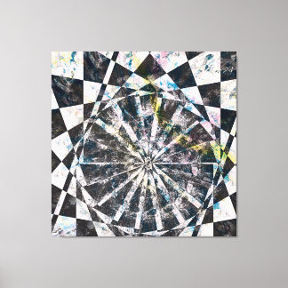 Farbgezierte Leinwand drucksvoll